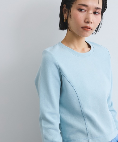 VICKY（ビッキー）の「デザイン切替カットプルオーバー≪洗濯機で洗える≫（Tシャツ/カットソー・レディース・オフホワイト/ブルー/ベージュ・M）」の19枚目の写真