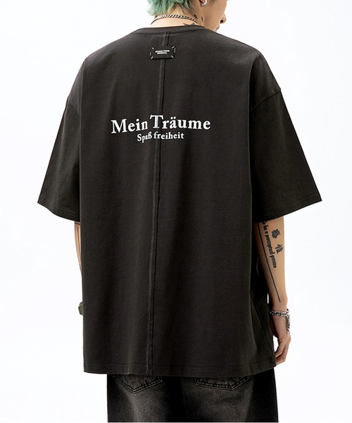 JOHNNY WOLF(ジョニーウルフ)の「JASPER オーバーサイズ バックロゴ Tシャツ(Tシャツ/カットソー・メンズ・オフホワイト/ブラック/パープル・S/M/L)」の4枚目の写真