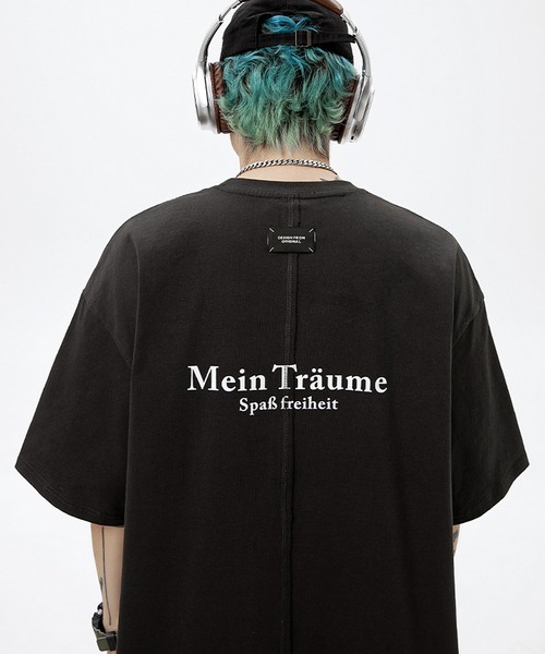 JOHNNY WOLF(ジョニーウルフ)の「JASPER オーバーサイズ バックロゴ Tシャツ(Tシャツ/カットソー・メンズ・オフホワイト/ブラック/パープル・S/M/L)」の5枚目の写真