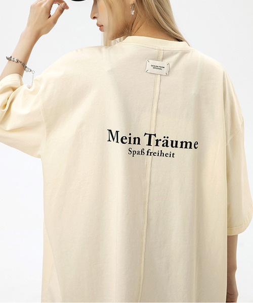 JOHNNY WOLF(ジョニーウルフ)の「JASPER オーバーサイズ バックロゴ Tシャツ(Tシャツ/カットソー・メンズ・オフホワイト/ブラック/パープル・S/M/L)」の11枚目の写真