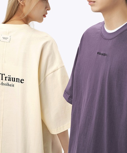 JOHNNY WOLF(ジョニーウルフ)の「JASPER オーバーサイズ バックロゴ Tシャツ(Tシャツ/カットソー・メンズ・オフホワイト/ブラック/パープル・S/M/L)」の22枚目の写真