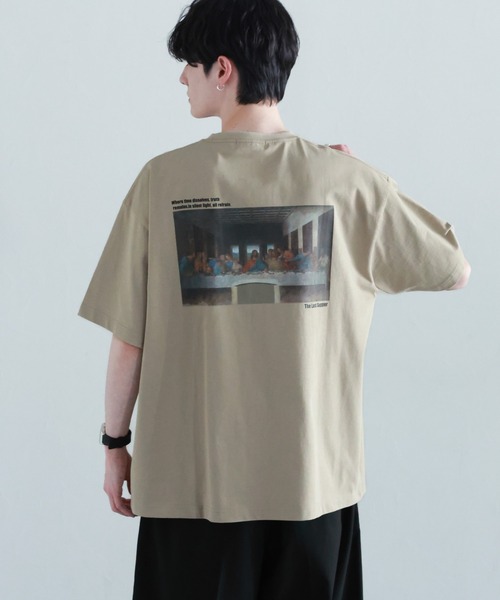 RAGEBLUE(レイジブルー)の「天竺/アートプリントTシャツ(Tシャツ/カットソー・メンズ・ライトブルー/ブラック/ホワイト/ベージュ系その他2・SMALL/LARGE/MEDIUM)」の3枚目の写真