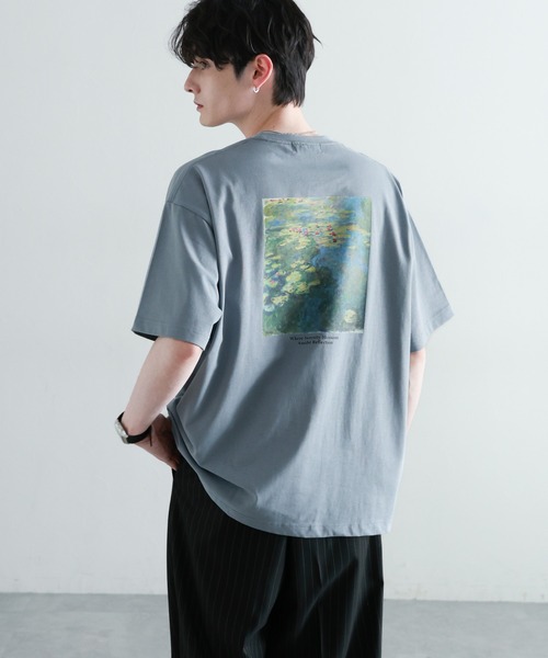 RAGEBLUE(レイジブルー)の「天竺/アートプリントTシャツ(Tシャツ/カットソー・メンズ・ライトブルー/ブラック/ホワイト/ベージュ系その他2・SMALL/LARGE/MEDIUM)」の4枚目の写真