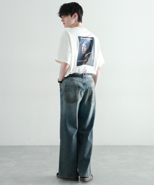 RAGEBLUE(レイジブルー)の「天竺/アートプリントTシャツ(Tシャツ/カットソー・メンズ・ライトブルー/ブラック/ホワイト/ベージュ系その他2・SMALL/LARGE/MEDIUM)」の6枚目の写真