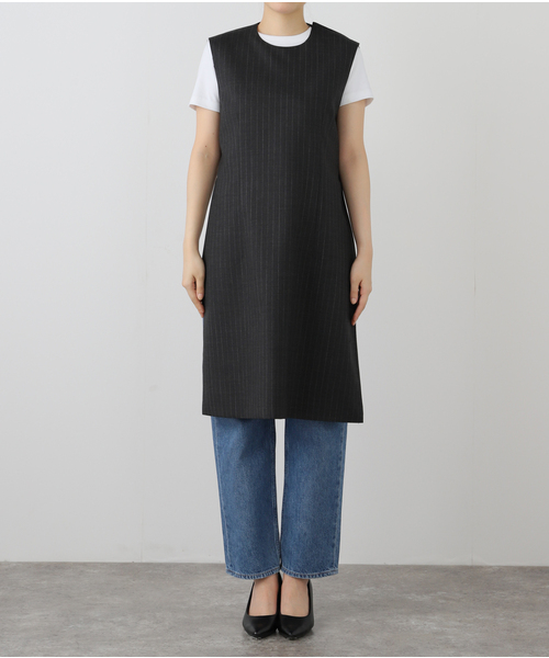 セール】【INSCRIRE /アンスクリア】Wool Front Dress
