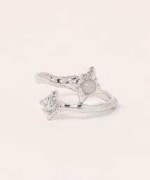 KONVINI（コンビニ）の「【Ammi majus】キラキラダブルストーンリング（リング）」