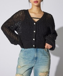ビジューニットカーディガン 春服