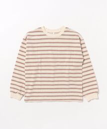 Rylee + Cru（ライリーアンドクルー）の「Relaxed Long Sleeve Tee || Saddle Stripe（その他ベビー用品）」