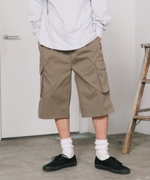 SKKONE/スコーネ ストレッチ リラックスカーゴ ハーフパンツ