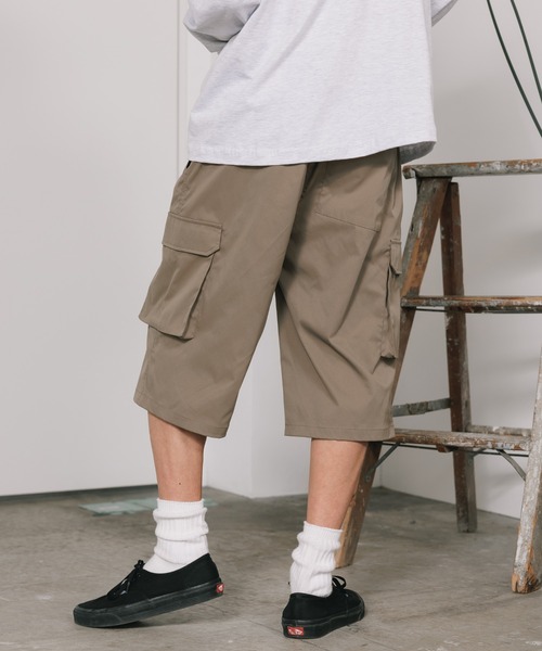 SKKONE(スコーネ)の「SKKONE/スコーネ ストレッチ リラックスカーゴ ハーフパンツ(カーゴパンツ・メンズ・オリーブ/ブラック/ブラウン・L/LL/M)」の14枚目の写真
