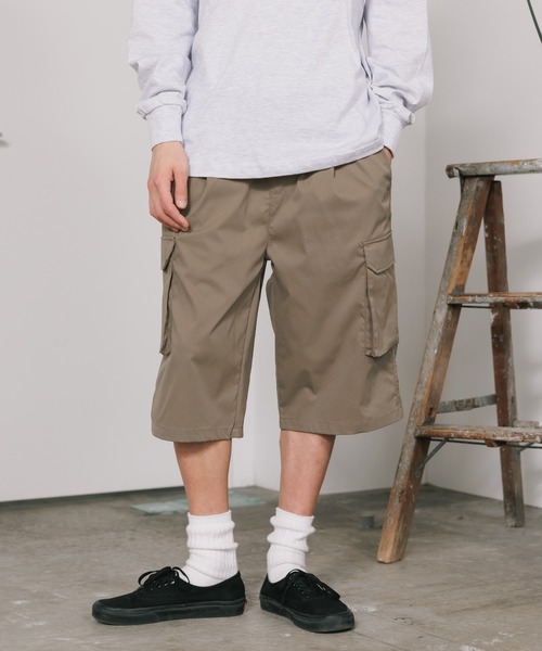 SKKONE(スコーネ)の「SKKONE/スコーネ ストレッチ リラックスカーゴ ハーフパンツ(カーゴパンツ・メンズ・オリーブ/ブラック/ブラウン・L/LL/M)」の12枚目の写真