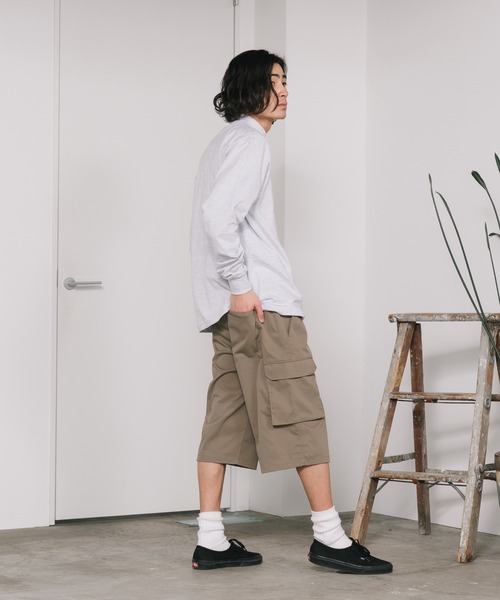 SKKONE(スコーネ)の「SKKONE/スコーネ ストレッチ リラックスカーゴ ハーフパンツ(カーゴパンツ・メンズ・オリーブ/ブラック/ブラウン・L/LL/M)」の18枚目の写真