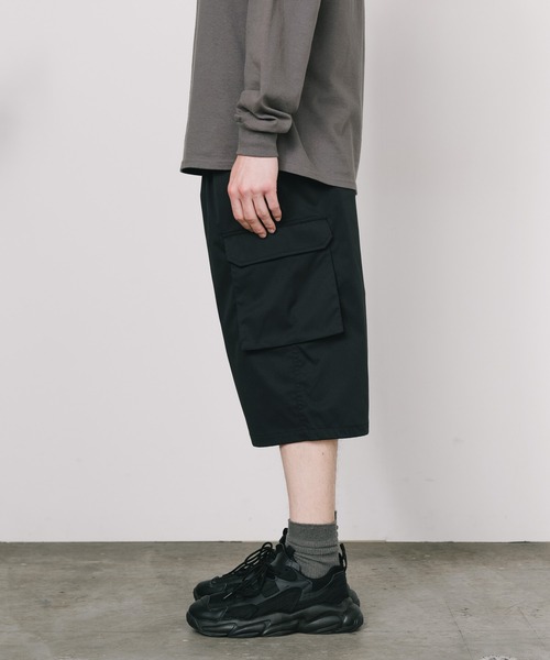 SKKONE(スコーネ)の「SKKONE/スコーネ ストレッチ リラックスカーゴ ハーフパンツ(カーゴパンツ・メンズ・オリーブ/ブラック/ブラウン・L/LL/M)」の20枚目の写真