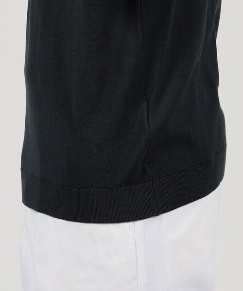 JOHN SMEDLEY（ジョンスメドレー）の「JOHN SMEDLEY ARBER コットン モックネックニット（ニット/セーター・メンズ・ダークブルー/グレー・L/M）」の9枚目の写真
