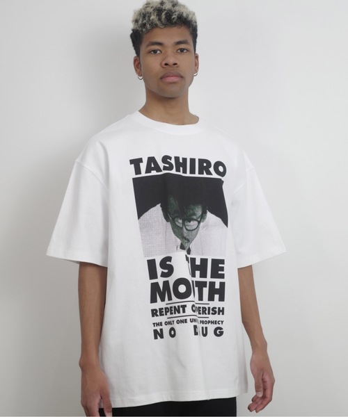 NISHIMOTO IS THE MOUTH（ニシモト イズ ザ マウス）の「S/S TEE | TASHIRO IS THE MOUTH（Tシャツ/カットソー・メンズ・ホワイト/ブラック・MEDIUM/LARGE/X-LARGE）」の3枚目の写真
