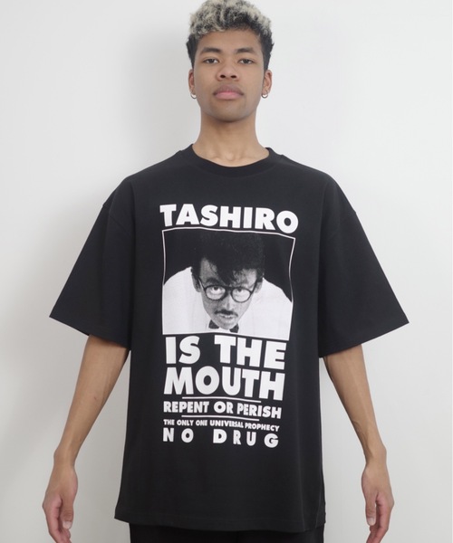 NISHIMOTO IS THE MOUTH（ニシモト イズ ザ マウス）の「S/S TEE | TASHIRO IS THE MOUTH（Tシャツ/カットソー・メンズ・ホワイト/ブラック・MEDIUM/LARGE/X-LARGE）」の14枚目の写真