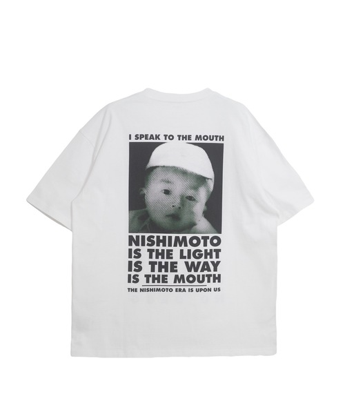 NISHIMOTO IS THE MOUTH（ニシモト イズ ザ マウス）の「S/S TEE | TASHIRO IS THE MOUTH（Tシャツ/カットソー・メンズ・ホワイト/ブラック・MEDIUM/LARGE/X-LARGE）」の10枚目の写真