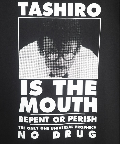NISHIMOTO IS THE MOUTH（ニシモト イズ ザ マウス）の「S/S TEE | TASHIRO IS THE MOUTH（Tシャツ/カットソー・メンズ・ホワイト/ブラック・MEDIUM/LARGE/X-LARGE）」の16枚目の写真
