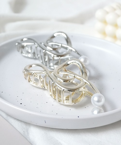 ⓝⓔⓦ【チャーム付き音符リボン】ベビーヘアクリップ キッズヘア