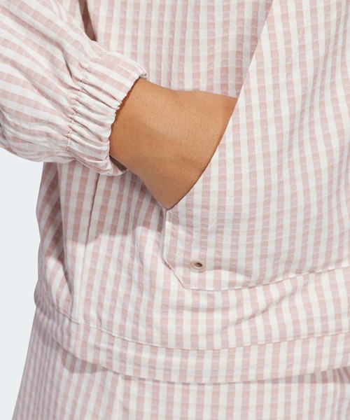 セール】ギンガムチェック フルジップ 長袖ジャケット【adidas Golf