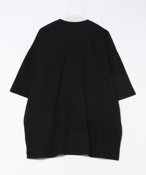 a.p.o.v.(エーピーオービー)の「a.p.o.v. メッセージペイントプリントオーバーサイズTシャツ(Tシャツ/カットソー・メンズ・ブラック/ホワイト・ONESIZE)」の3枚目の写真