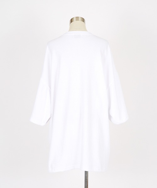 a.p.o.v.(エーピーオービー)の「a.p.o.v. メッセージペイントプリントオーバーサイズTシャツ(Tシャツ/カットソー・メンズ・ブラック/ホワイト・ONESIZE)」の10枚目の写真