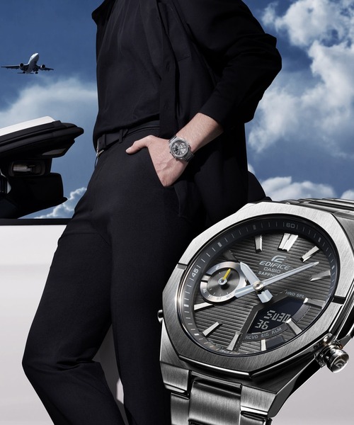 EDIFICE(CASIO)(エディフィス)の「Smartphone Link series / ECB-S10YD-2AJF(アナログ腕時計・メンズ・ネイビー・FREE)」の4枚目の写真