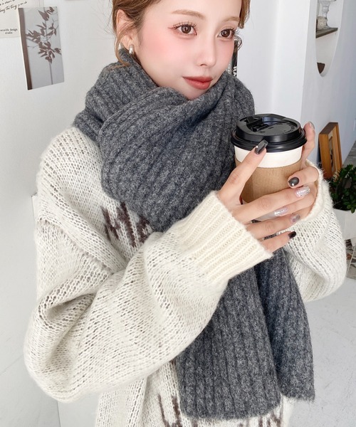 リブニットマフラー 09 | リブニットマフラー