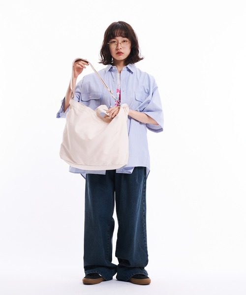 THE BOLDMAN(ザ ボールドマン)の「2way shoulder bag / 2wayショルダーバック(ショルダーバッグ・メンズ・アイボリー/ブラック・FREE)」の10枚目の写真