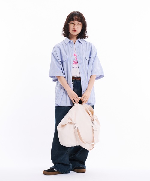 THE BOLDMAN(ザ ボールドマン)の「2way shoulder bag / 2wayショルダーバック(ショルダーバッグ・メンズ・アイボリー/ブラック・FREE)」の13枚目の写真