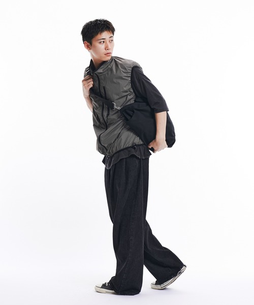 THE BOLDMAN(ザ ボールドマン)の「2way shoulder bag / 2wayショルダーバック(ショルダーバッグ・メンズ・アイボリー/ブラック・FREE)」の3枚目の写真