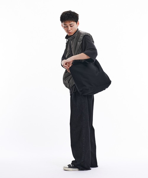 THE BOLDMAN(ザ ボールドマン)の「2way shoulder bag / 2wayショルダーバック(ショルダーバッグ・メンズ・アイボリー/ブラック・FREE)」の4枚目の写真