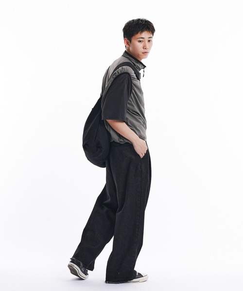 THE BOLDMAN(ザ ボールドマン)の「2way shoulder bag / 2wayショルダーバック(ショルダーバッグ・メンズ・アイボリー/ブラック・FREE)」の5枚目の写真