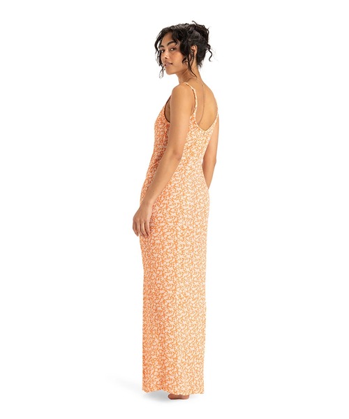 ROXY（ロキシー）の「SEMI TROPIC MAXI CRI /ロキシー総柄マキシワンピース（ワンピース・レディース・オレンジ・SMALL/MEDIUM/LARGE）」の2枚目の写真
