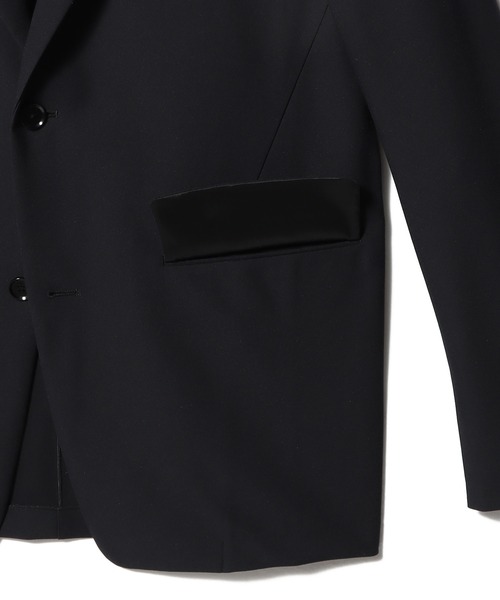 ESTNATION（エストネーション）の「GOOD PEOPLE GOOD STITCHING GOOD PRODUCT for ESTNATION / ツイル シングルジャケット（テーラードジャケット・メンズ・ネイビー/ブラック・SMALL/MEDIUM/LARGE/X-LARGE）」の6枚目の写真