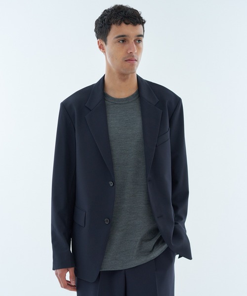 ESTNATION（エストネーション）の「GOOD PEOPLE GOOD STITCHING GOOD PRODUCT for ESTNATION / ツイル シングルジャケット（テーラードジャケット・メンズ・ネイビー/ブラック・SMALL/MEDIUM/LARGE/X-LARGE）」の10枚目の写真