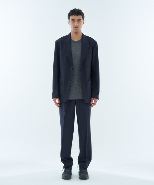 ESTNATION（エストネーション）の「GOOD PEOPLE GOOD STITCHING GOOD PRODUCT for ESTNATION / ツイル シングルジャケット（テーラードジャケット・メンズ・ネイビー/ブラック・SMALL/MEDIUM/LARGE/X-LARGE）」の9枚目の写真