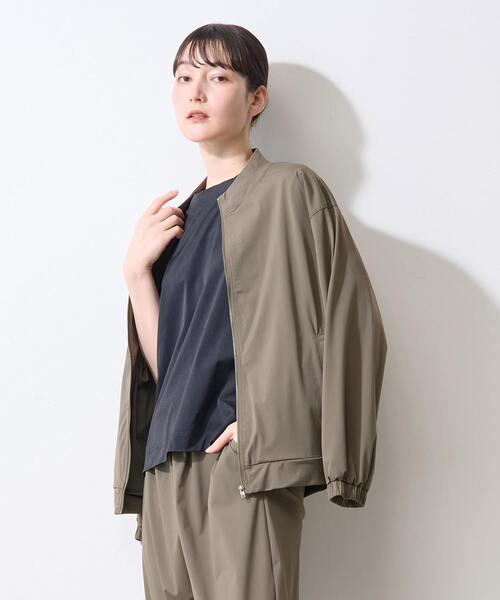 LOGEMENT DE CLAIRE(ロジュモンドクレール)の「【Allease/オールイーズ】ジップアップブルゾン(ブルゾン・レディース・ブラック/カーキ・FREE)」の10枚目の写真