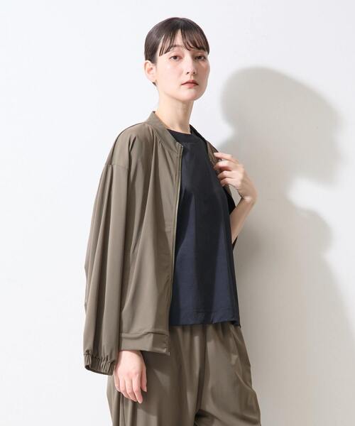 LOGEMENT DE CLAIRE(ロジュモンドクレール)の「【Allease/オールイーズ】ジップアップブルゾン(ブルゾン・レディース・ブラック/カーキ・FREE)」の13枚目の写真