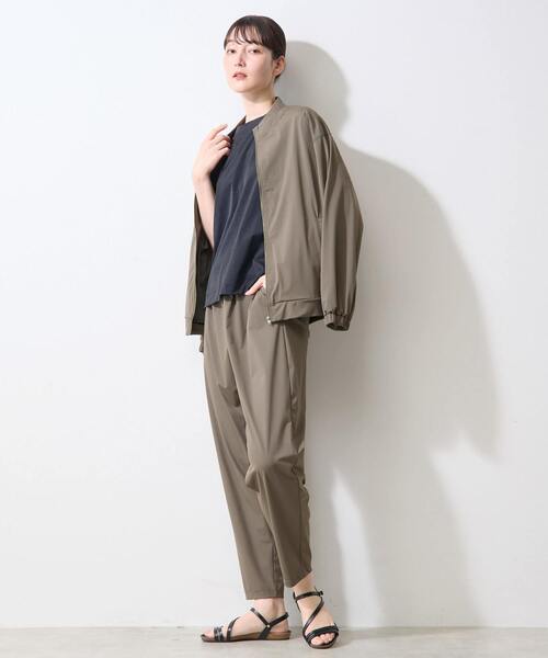 LOGEMENT DE CLAIRE(ロジュモンドクレール)の「【Allease/オールイーズ】ジップアップブルゾン(ブルゾン・レディース・ブラック/カーキ・FREE)」の19枚目の写真
