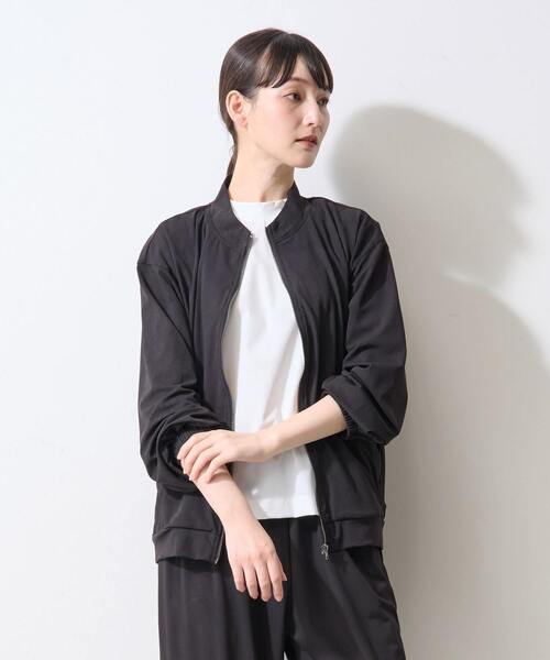 LOGEMENT DE CLAIRE(ロジュモンドクレール)の「【Allease/オールイーズ】ジップアップブルゾン(ブルゾン・レディース・ブラック/カーキ・FREE)」の5枚目の写真