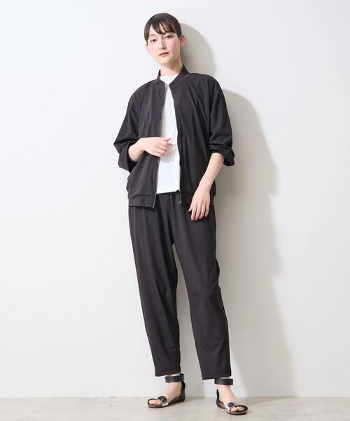 LOGEMENT DE CLAIRE(ロジュモンドクレール)の「【Allease/オールイーズ】ジップアップブルゾン(ブルゾン・レディース・ブラック/カーキ・FREE)」の6枚目の写真
