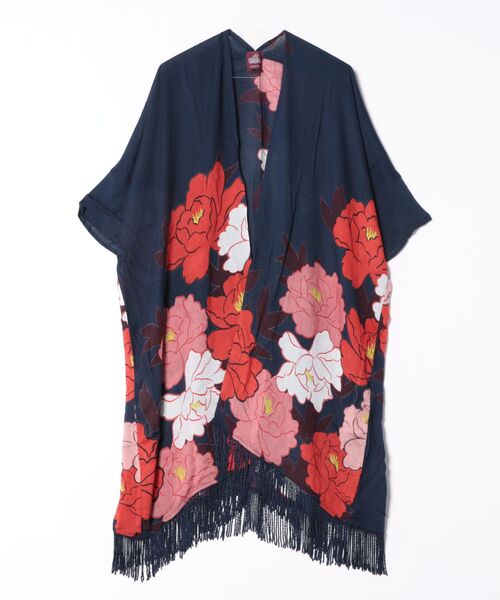 カヤ(カヤ)の「【カヤ】花錦UV羽織(カーディガン/ボレロ・レディース・ダークグレー/ブルー/ベージュ/ネイビー・FREE)」の11枚目の写真