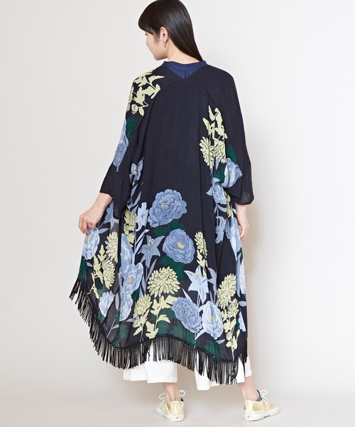 カヤ(カヤ)の「【カヤ】花錦UV羽織(カーディガン/ボレロ・レディース・ダークグレー/ブルー/ベージュ/ネイビー・FREE)」の15枚目の写真