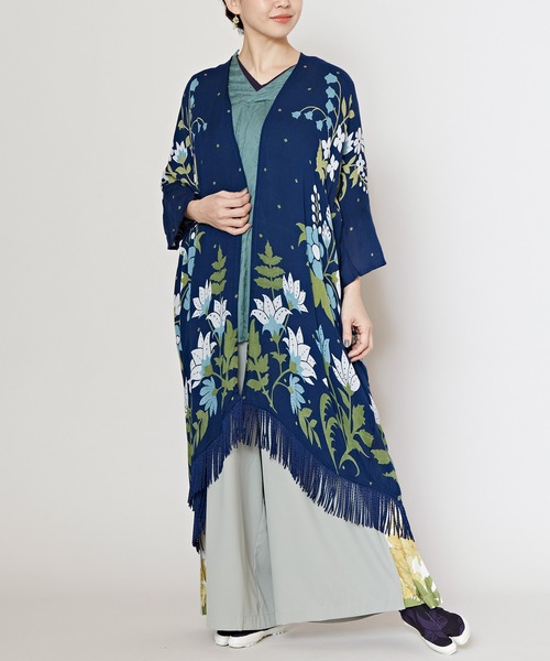 カヤ(カヤ)の「【カヤ】花錦UV羽織(カーディガン/ボレロ・レディース・ダークグレー/ブルー/ベージュ/ネイビー・FREE)」の21枚目の写真