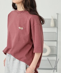 PENNEYS | PENNEYS/ペニーズ 別注 THE FOX ロゴ ヴィンテージ加工 ワンポイントワッペン刺繍 ビッグシルエット半袖Tシャツ(Tシャツ/カットソー)