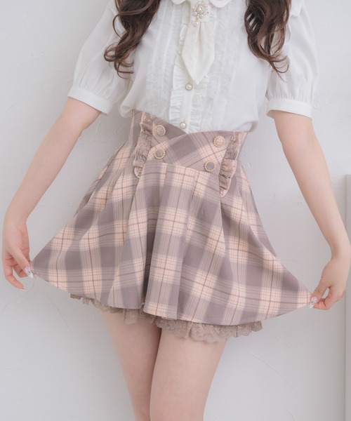 ROJITA(ロジータ)の「ウエストラッフルスカパン(スカート・レディース・ブラック/グレー/ピンク・FREE)」の3枚目の写真