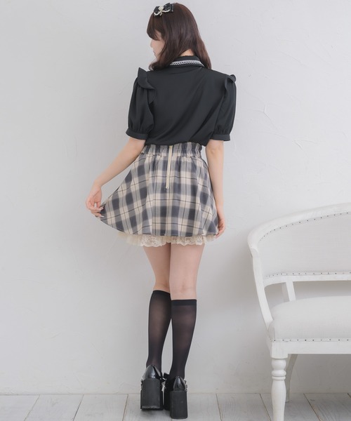 ROJITA(ロジータ)の「ウエストラッフルスカパン(スカート・レディース・ブラック/グレー/ピンク・FREE)」の9枚目の写真