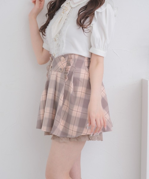 ROJITA(ロジータ)の「ウエストラッフルスカパン(スカート・レディース・ブラック/グレー/ピンク・FREE)」の15枚目の写真