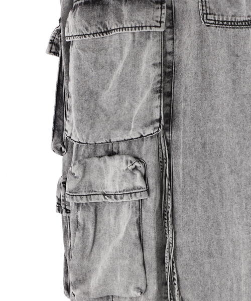 DANKE SCHON(ダンケシェーン)の「DankeSchon/ダンケシェーン/CEMICAL TENCEL CARGO PANTS(カーゴパンツ・メンズ・グレー・M/L)」の11枚目の写真